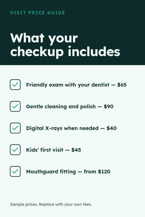 Mint Checkup Price Guide – Pinterest pin template