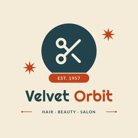 Atomic Salon Seal Logo – Logo template
