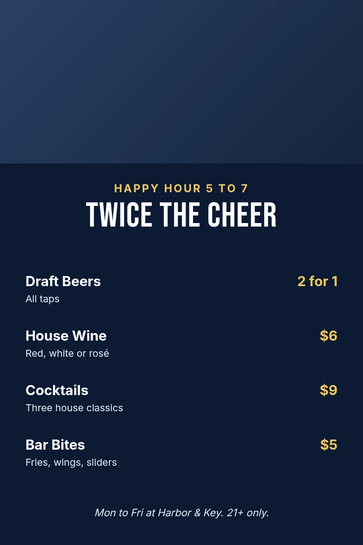 Two-for-One Happy Hour Pin – Pinterest pin template