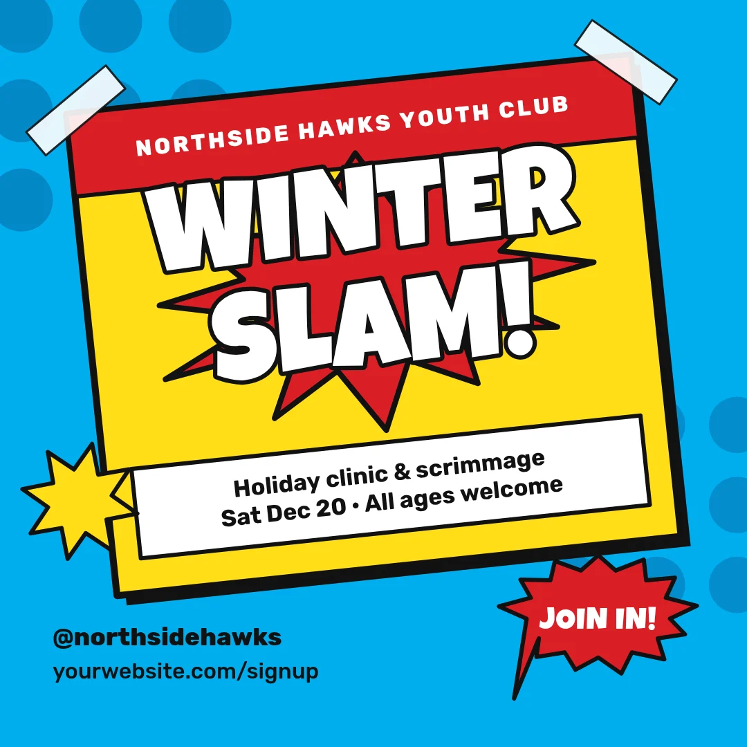 Winter Slam Taped Poster – Instagram post template