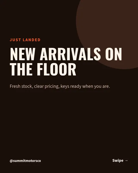 New Arrivals Showroom Reel – Instagram carousel template, 6 pages