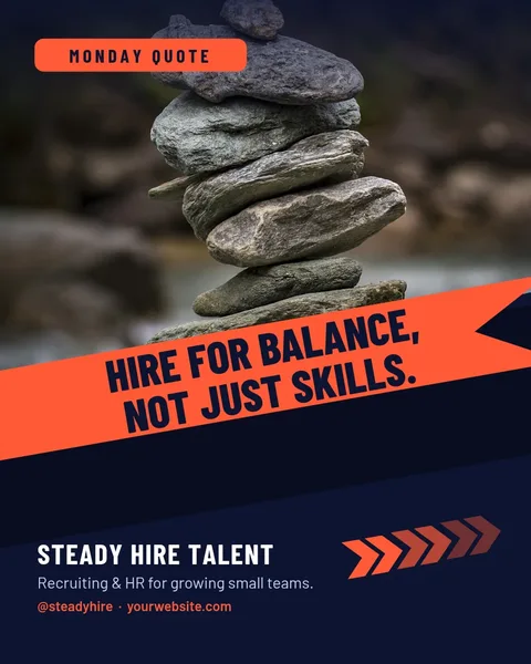 Balance Ribbon Quote Slash – Instagram post template