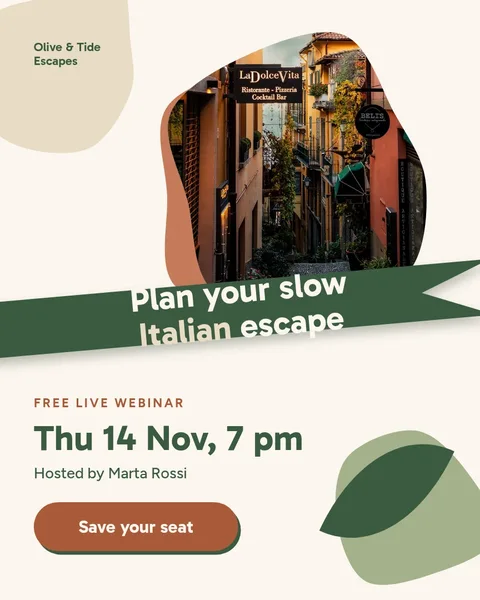 Slow Alley Ribbon Webinar – Instagram post template