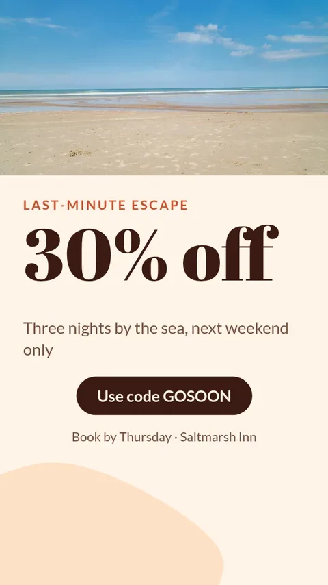Last-minute deal – Instagram story template