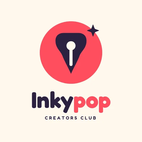 Inky Pop Nib Logo – Logo template