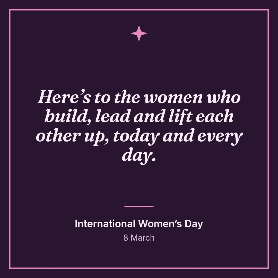 International Women’s Day – LinkedIn post template