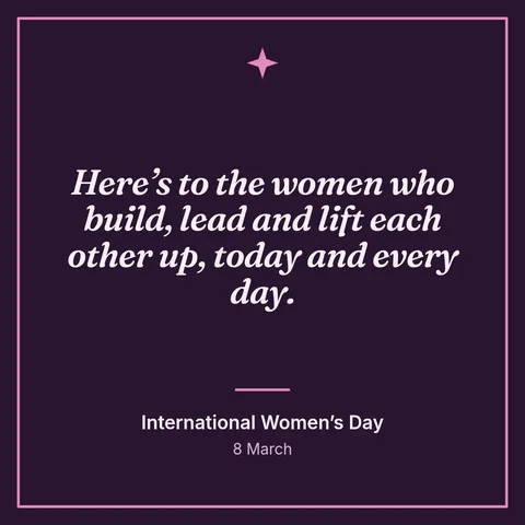 International Women’s Day – LinkedIn post template
