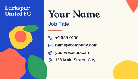 Cobalt Rail Cut-Paper Card – Business card template, 2 pages