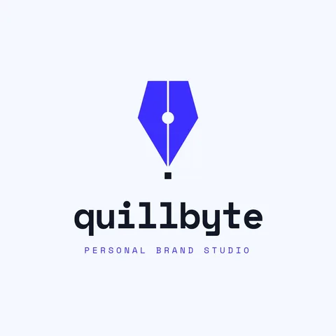 Quillbyte Pixel Nib Logo – Logo template