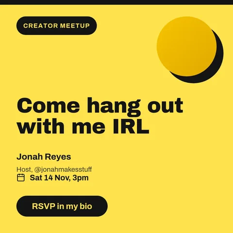Meetup Save The Date – Instagram post template