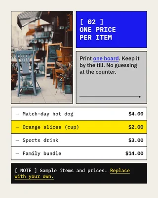 Clubhouse Price Table Mosaic, page 2