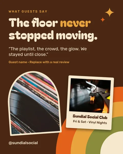 Groove Floor Stacked Prints – Instagram post template