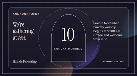 Arch Glow Gallery Notice – X post template