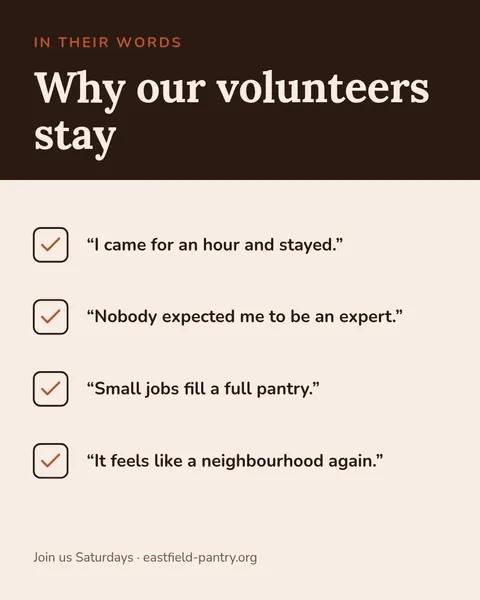 Volunteer Voice Checklist – Instagram post template