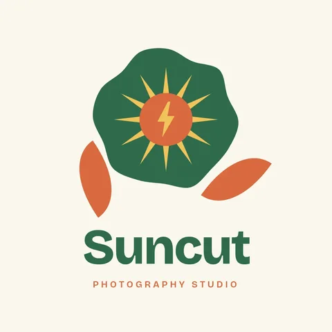 Suncut Cut-Paper Sun Seal – Logo template