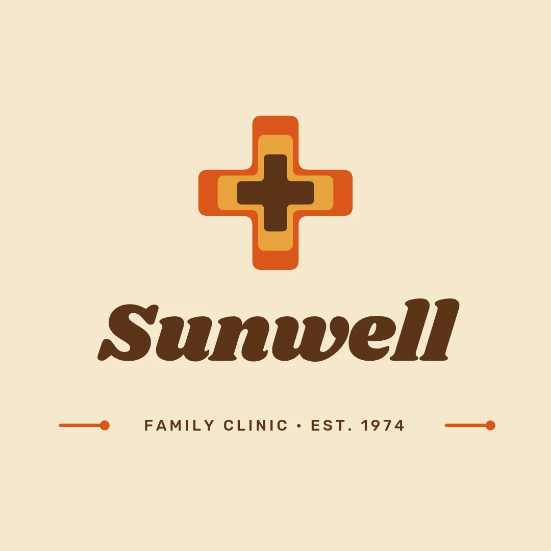 Sunwell Groove Cross Logo – Logo template