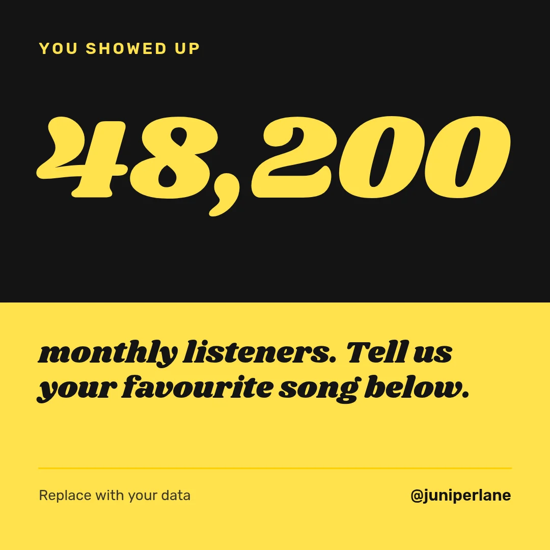 Pop Block Fan Count – Instagram post template