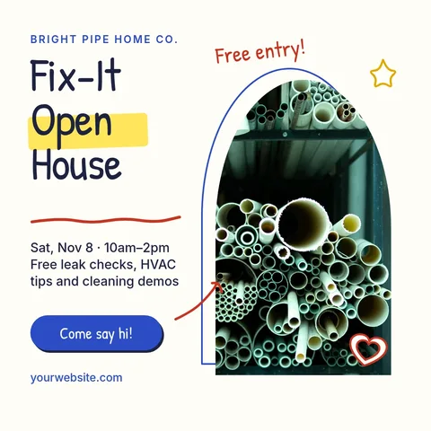 Open House Arch Scribbles – Instagram post template