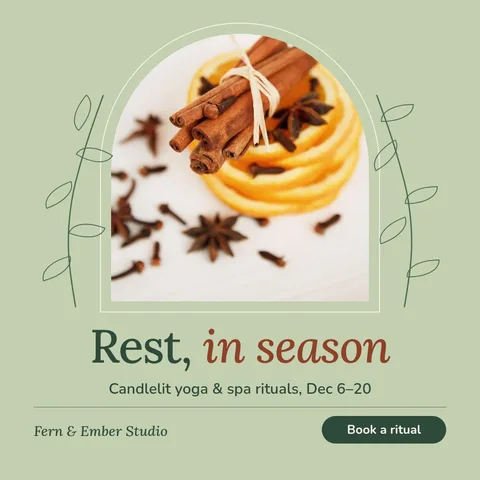 Arch Window Evergreen Rest – Instagram post template