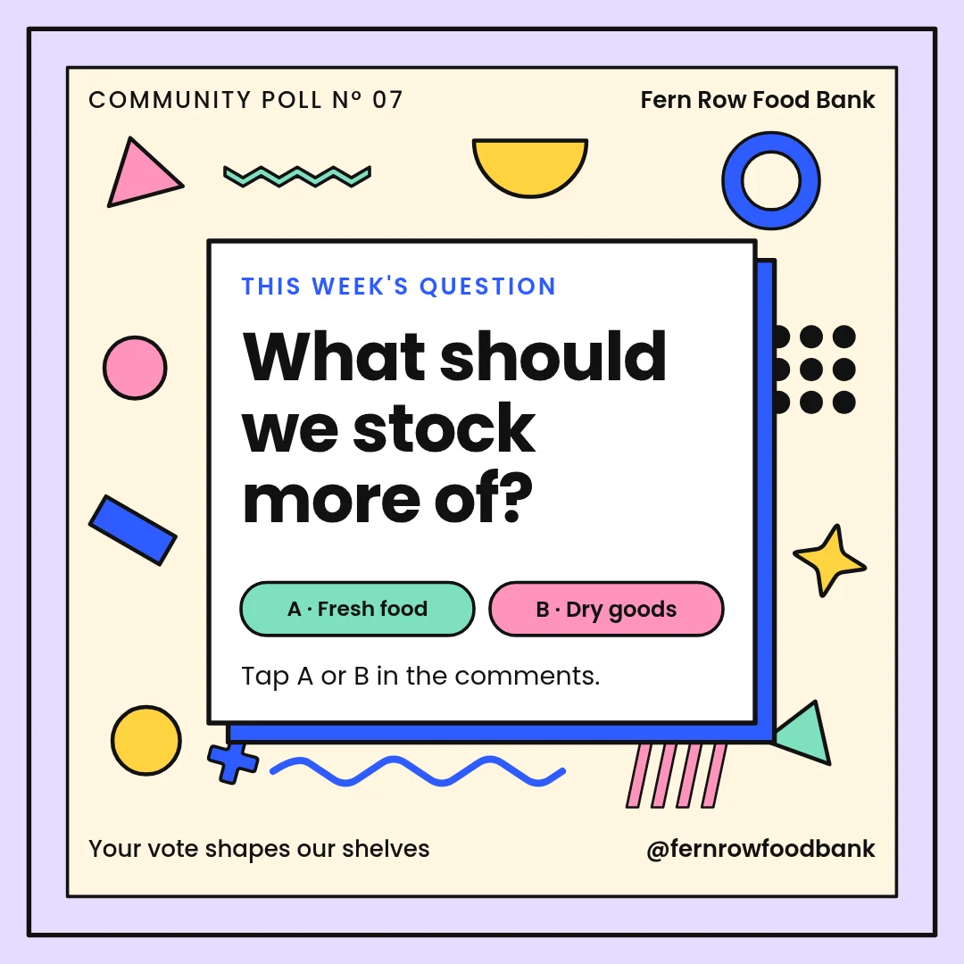 Pantry Poll Nested Confetti – LinkedIn post template
