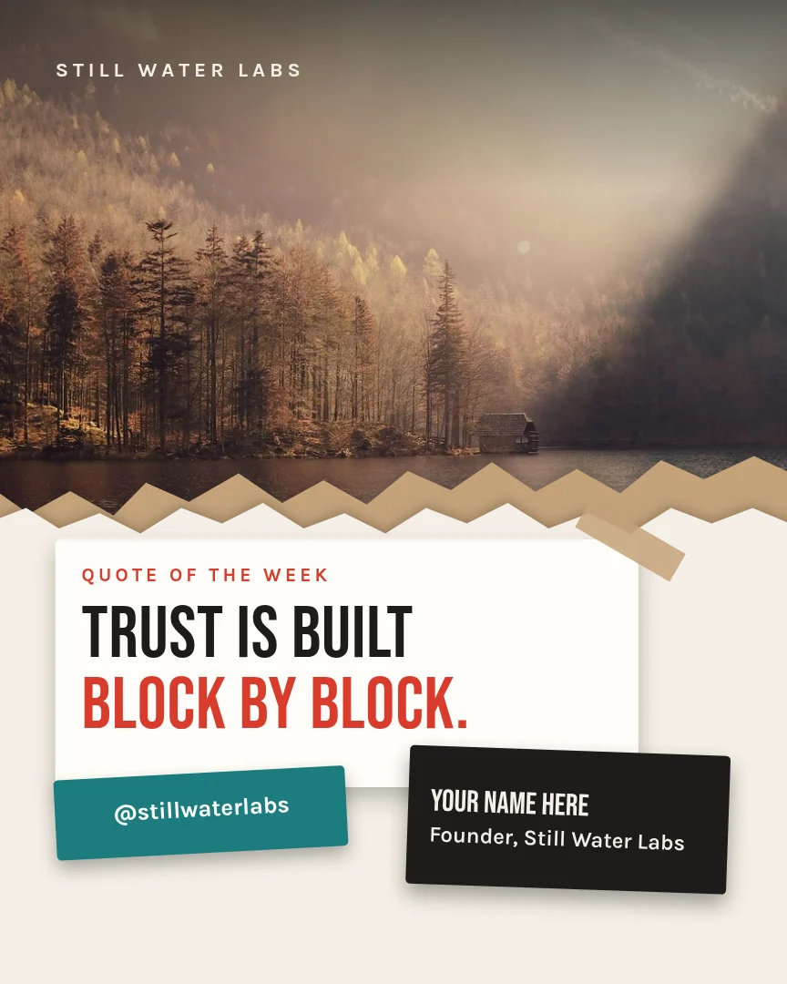 Still Water Torn Quote Cards – Instagram post template