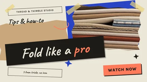 Linen Fold Strip Collage – YouTube thumbnail template