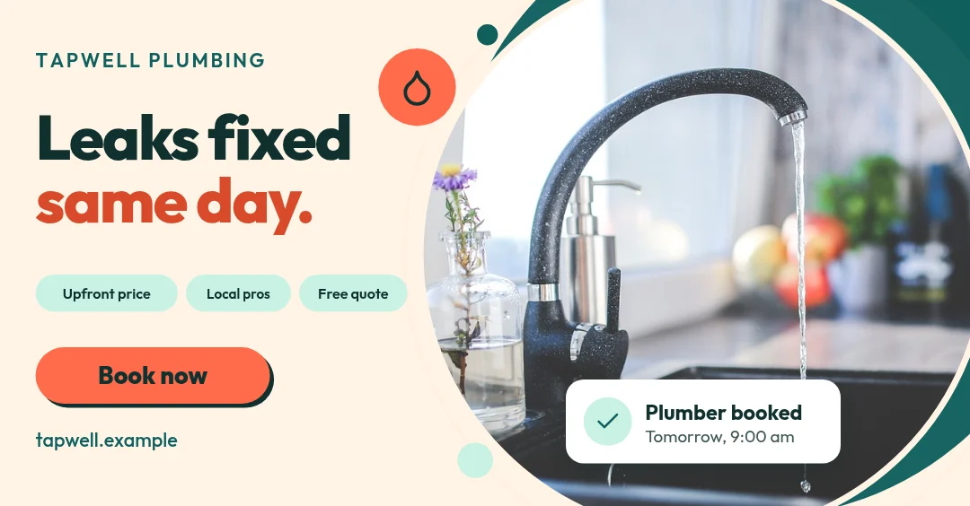 Tap Drop Circle Booking – LinkedIn post template