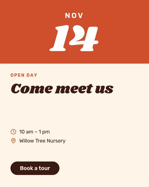 Open Day Welcome Poster – Instagram post template