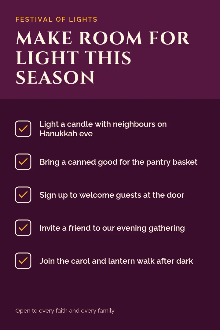 Candlelight Season Checklist – Pinterest pin template