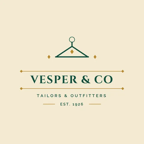 Vesper Deco Hanger Lockup – Logo template