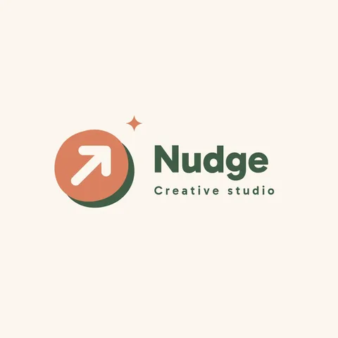 Nudge Bouncy Blob Logo – Logo template
