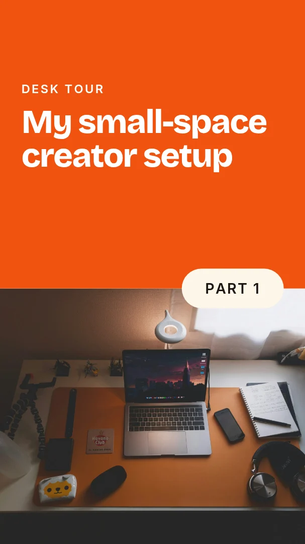 Desk setup cover – Instagram story template