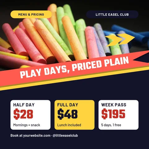 Chalk Ribbon Price Dash – Instagram post template