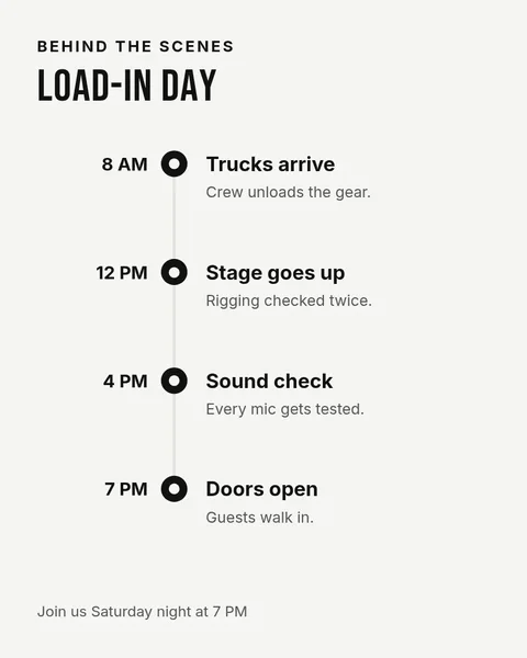 Load-In Day Story – Instagram post template