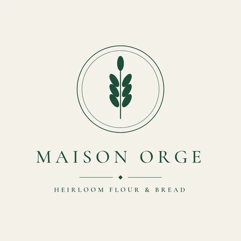 Maison Orge Wheat Emblem – Logo template