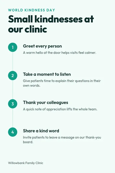 Kindness Day Care Steps – Pinterest pin template
