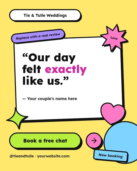 Stuck On You Review Card – Instagram post template