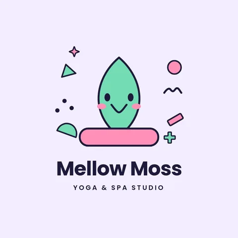 Mellow Moss Leaf Mascot Logo – Logo template