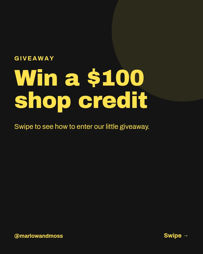 Shop Birthday Giveaway Carousel – Instagram carousel template, page 1