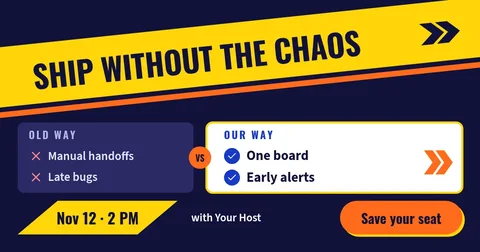 Cobalt Slant Webinar Versus – Facebook post template