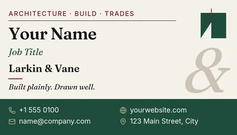 Masthead Band Business Card – Business card template, 2 pages