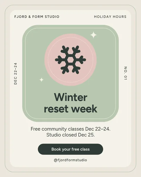 Nested Frost Gallery Label – Instagram post template