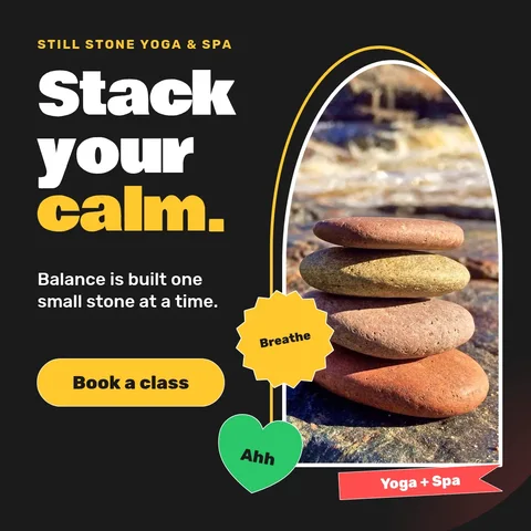 Stacked Calm Sticker Arch – Instagram post template