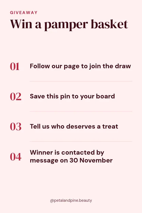 Gift Basket Giveaway Pin – Pinterest pin template