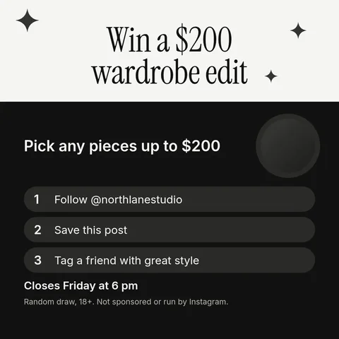 Wardrobe giveaway – Instagram post template