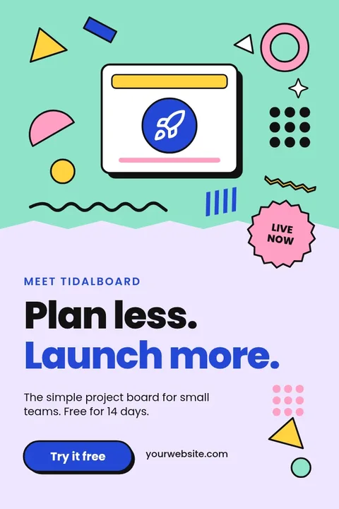 Zigzag Seam Launch Pin – Pinterest pin template