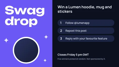 Swag giveaway – X post template