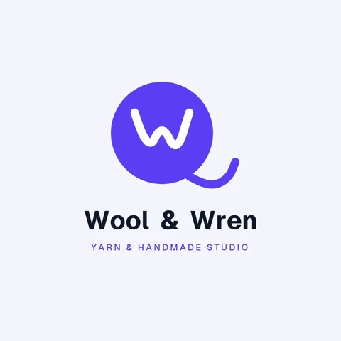 Wren Yarn W Monogram – Logo template
