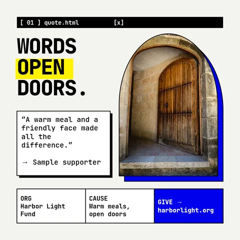 Open Door Arch Terminal – Instagram post template