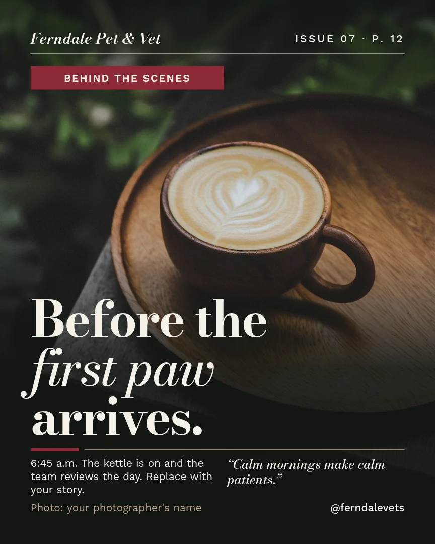 Morning Rounds Editorial Cover – Instagram post template